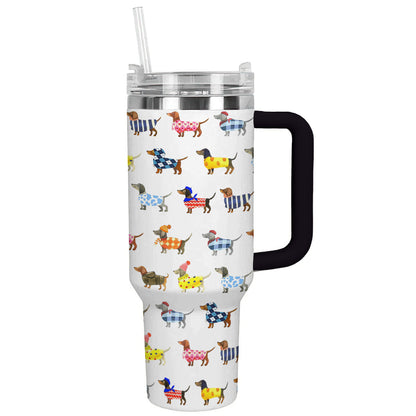 Shineful Tumbler Dachshund Fashionista Chic