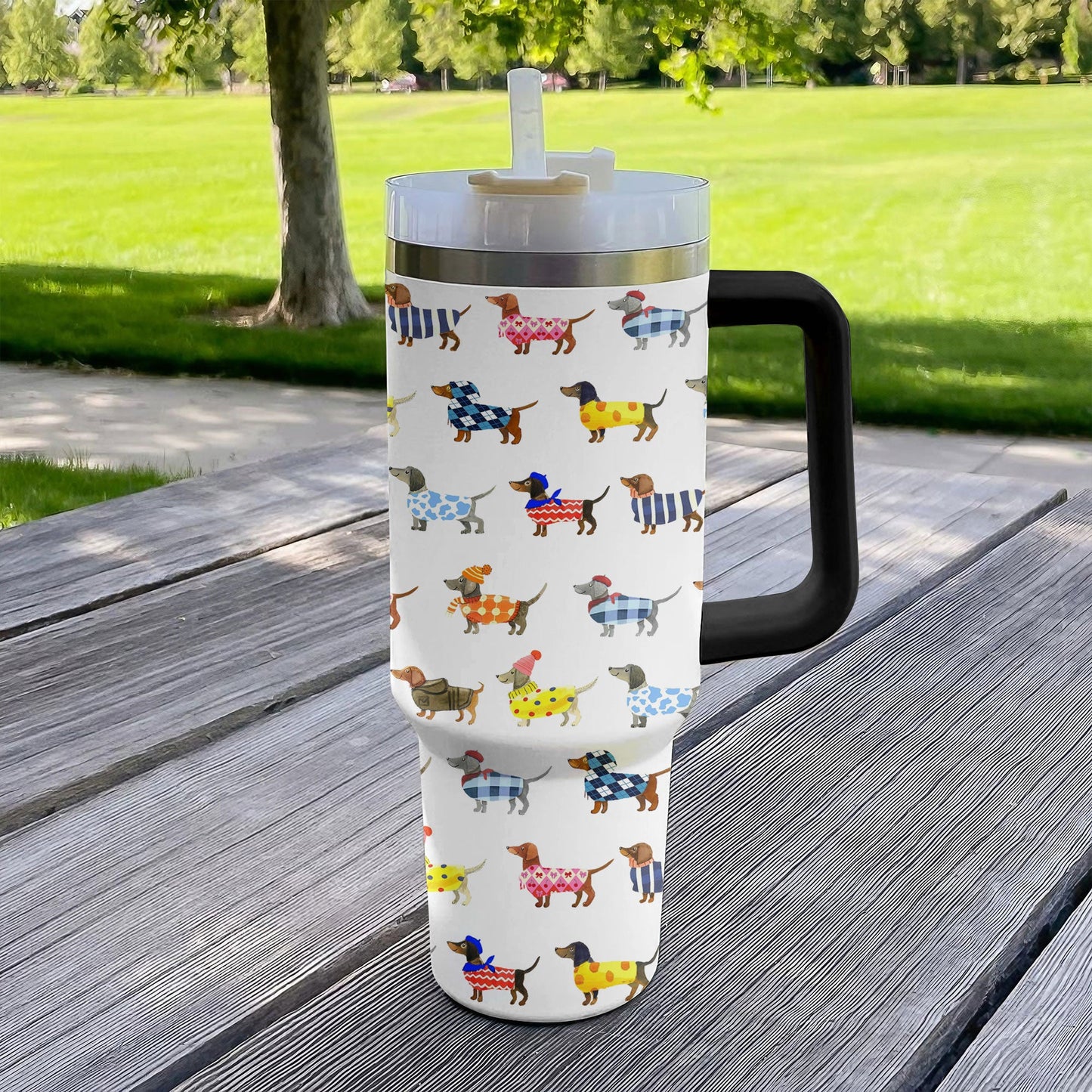 Shineful Tumbler Dachshund Fashionista Chic