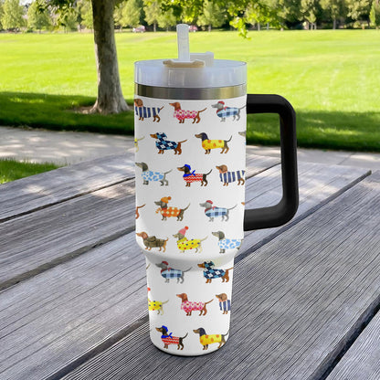 Shineful Tumbler Dachshund Fashionista Chic