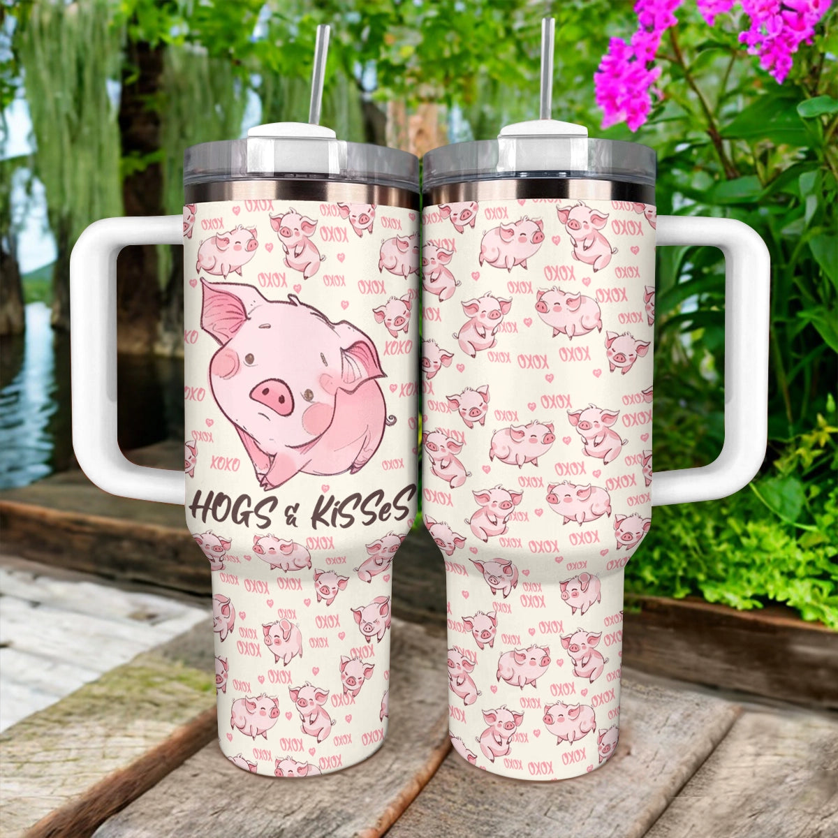 Shineful Tumbler Pig Hogs & Kisses