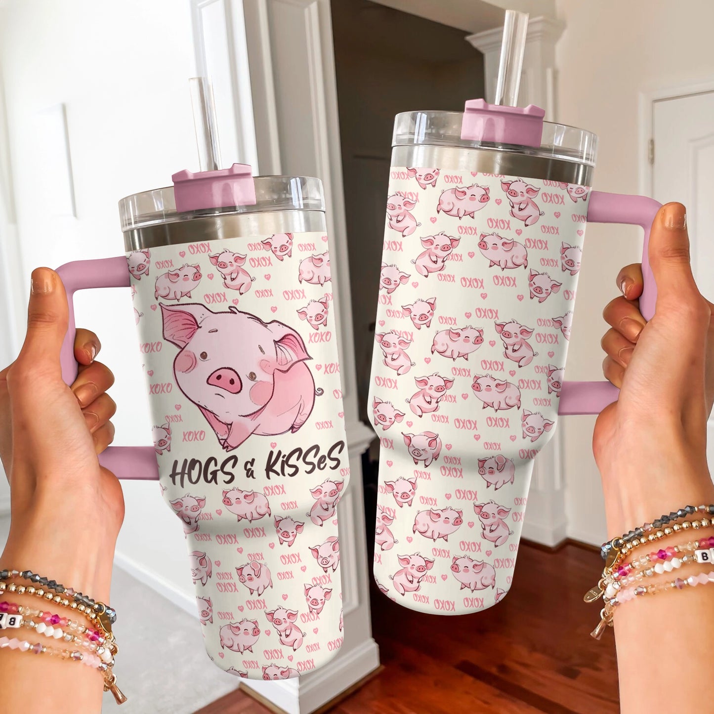 Shineful Tumbler Pig Hogs & Kisses