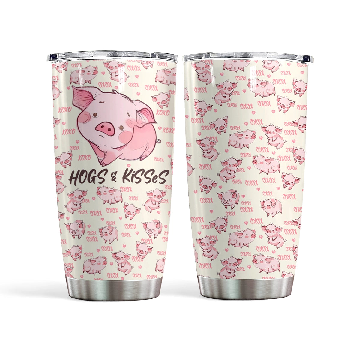 Shineful 20oz Tumbler Hogs & Kiss Pig