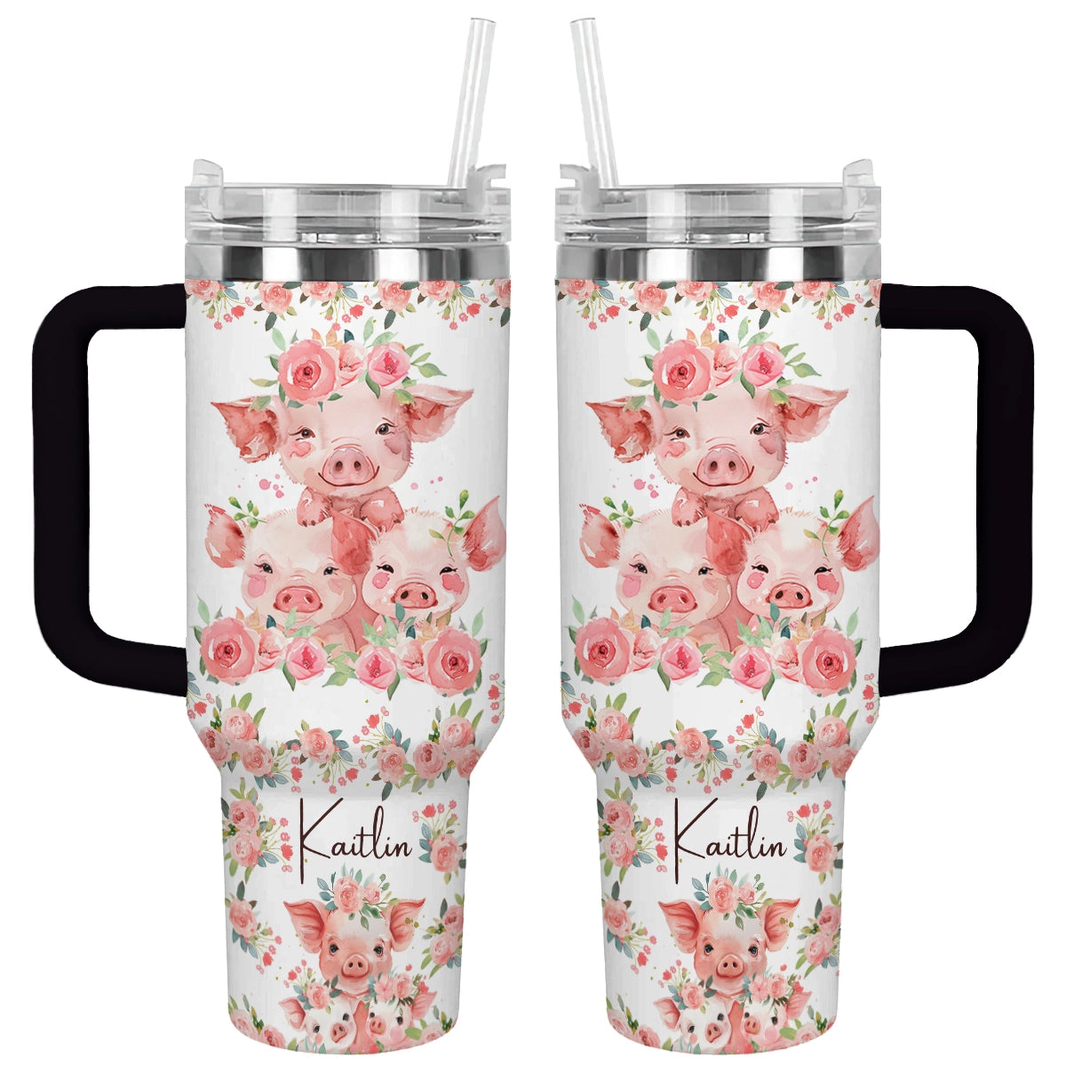 Shineful Tumbler Pertsonalized Pig Blossom MN8