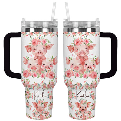 Shineful Tumbler Pertsonalized Pig Blossom MN8