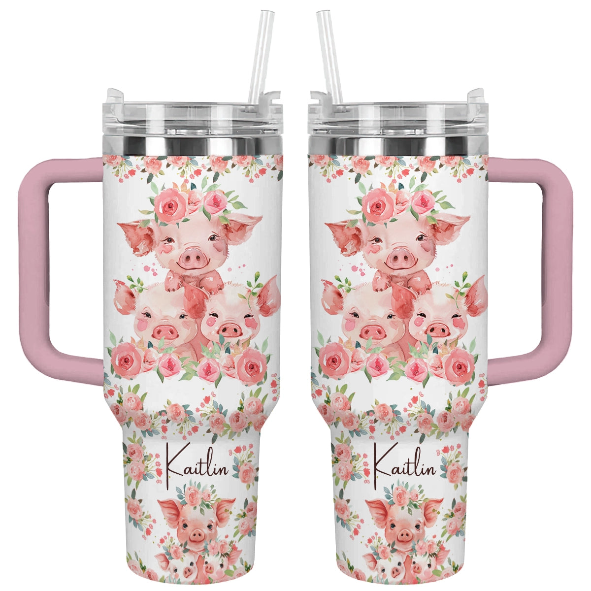 Shineful Tumbler Pertsonalized Pig Blossom MN8