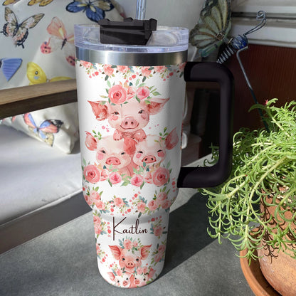 Shineful Tumbler Pertsonalized Pig Blossom MN8