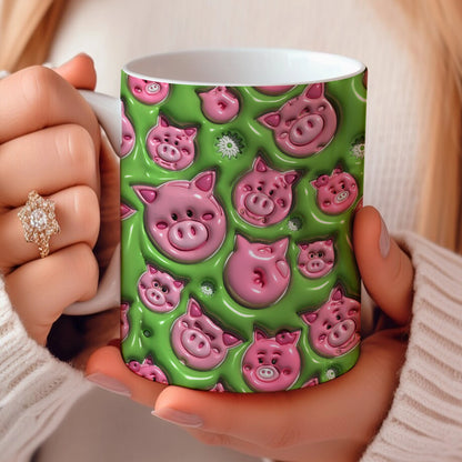 Shineful Ceramic Mug Peppy Pig Puffy