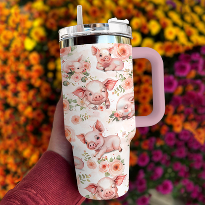 Shineful Tumbler Piglet Posies