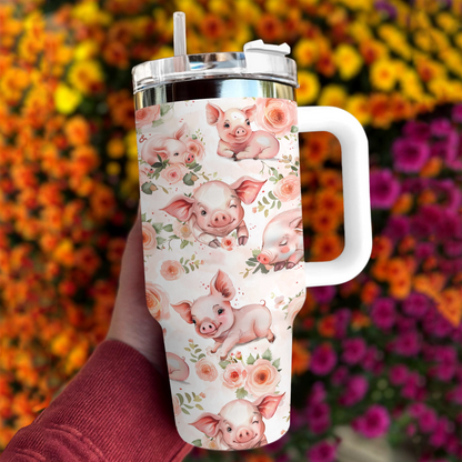 Shineful Tumbler Piglet Posies