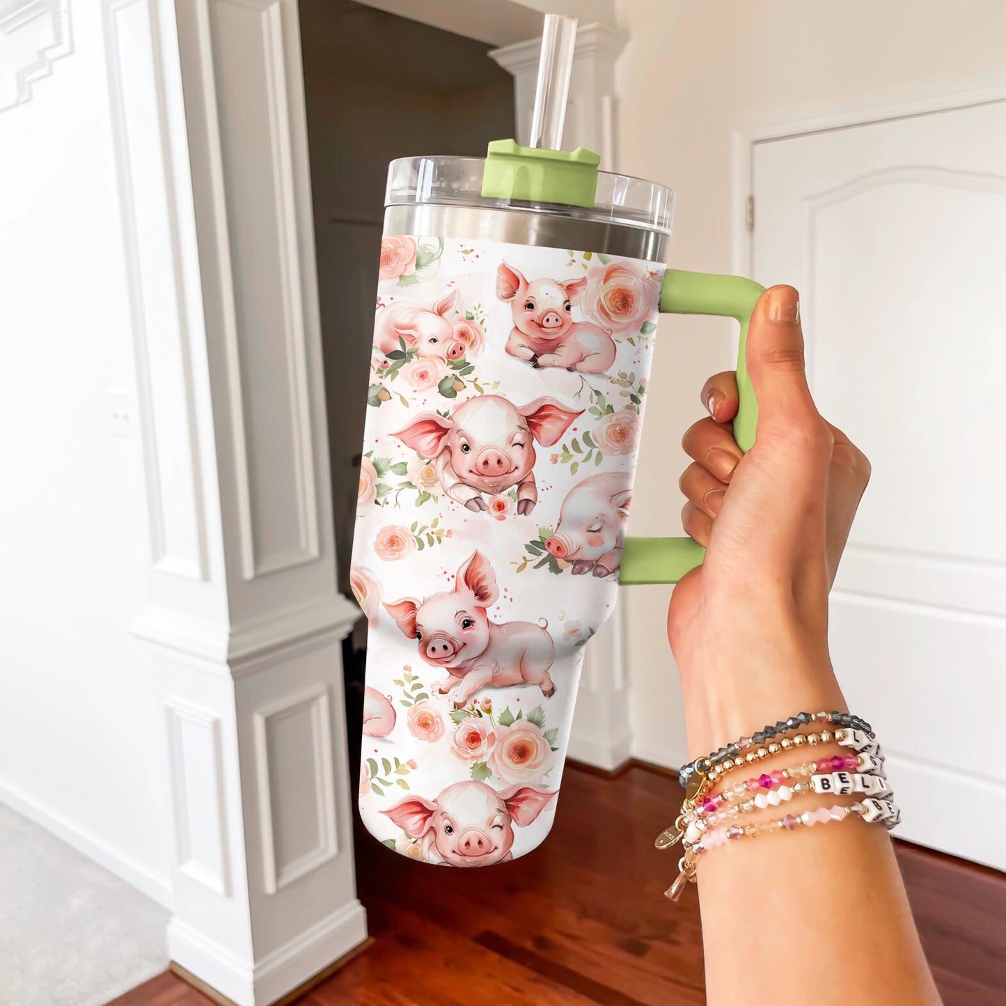 Shineful Tumbler Piglet Posies