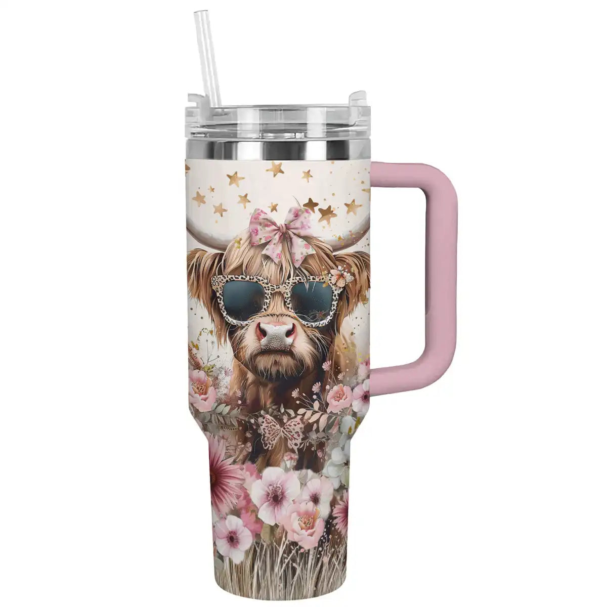 Glänzender Becher Fashion Cow