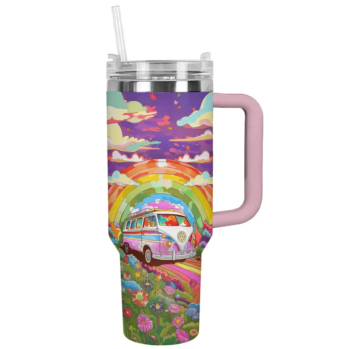 Shineful Tumbler Rainbow Hippie Van