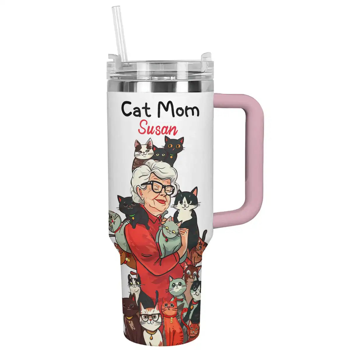 Shineful Tumbler Personalized Cat mom