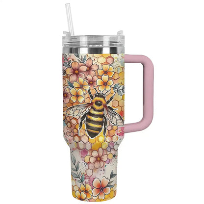 Shineful Tumbler Floral Bee