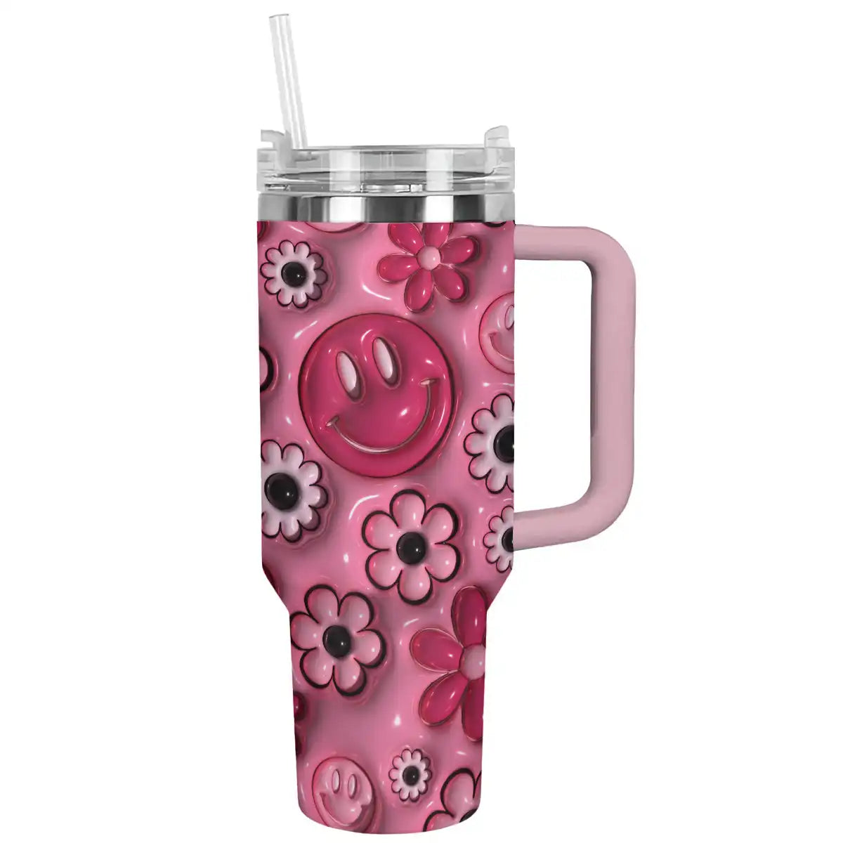 Glänzender Becher Puffy Pinky