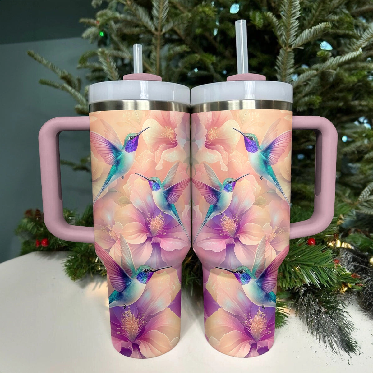 Shineful Glossy Tumbler Hummingbird Haven