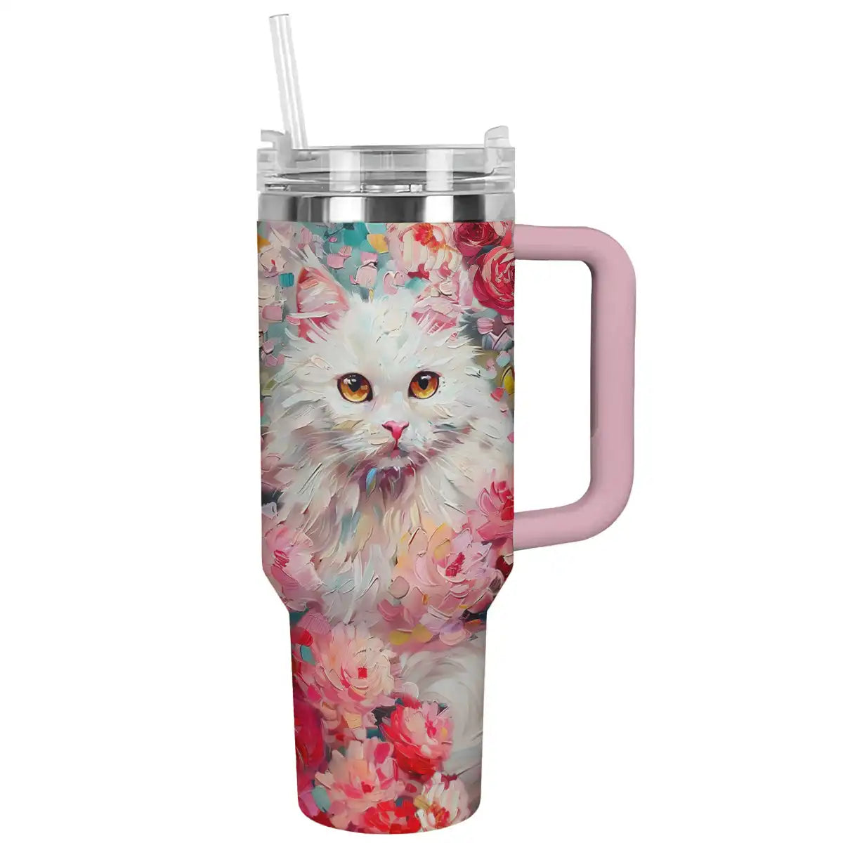 Shineful Tumbler Rose Cat Ver2