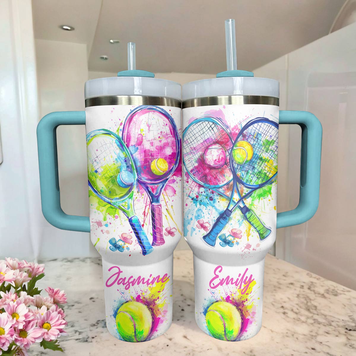 Shineful Personalized Tumbler Just A Girl Who Loves Tennis