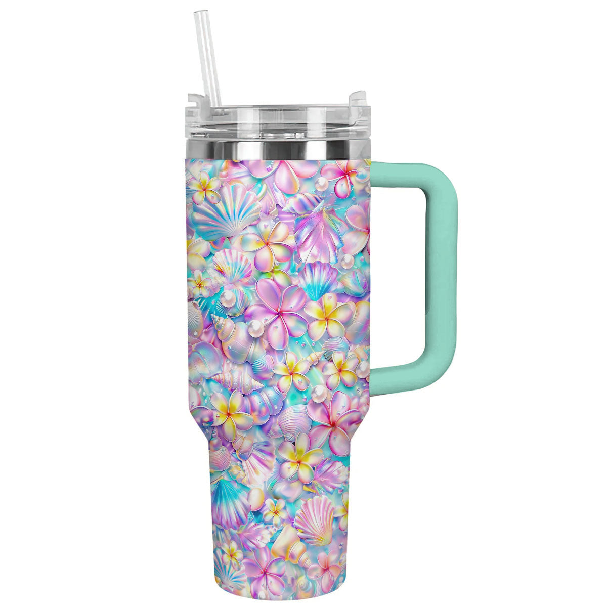 Glänzender Becher Oceanic Blossom