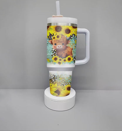 Highland Cow Shineful Tumbler Don't Be A Salty Heifer