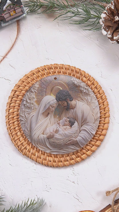 Shineful 2D Acrylic Ornament - Holy Family