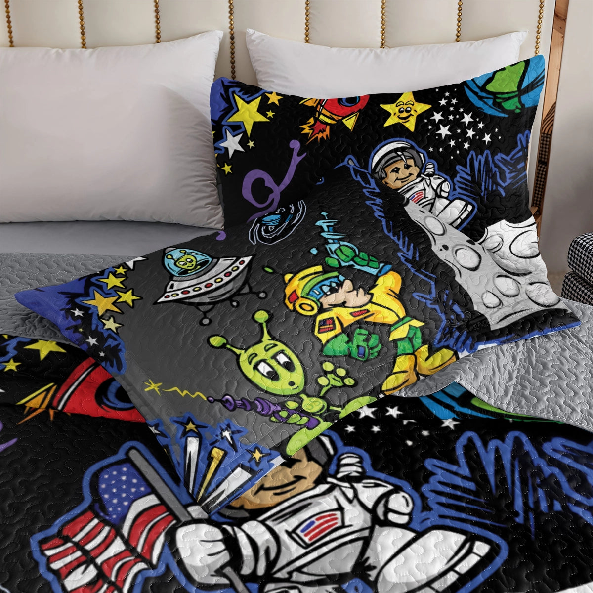 Shineful All Season Quilt 3-Piece Set Journey To Cosmos