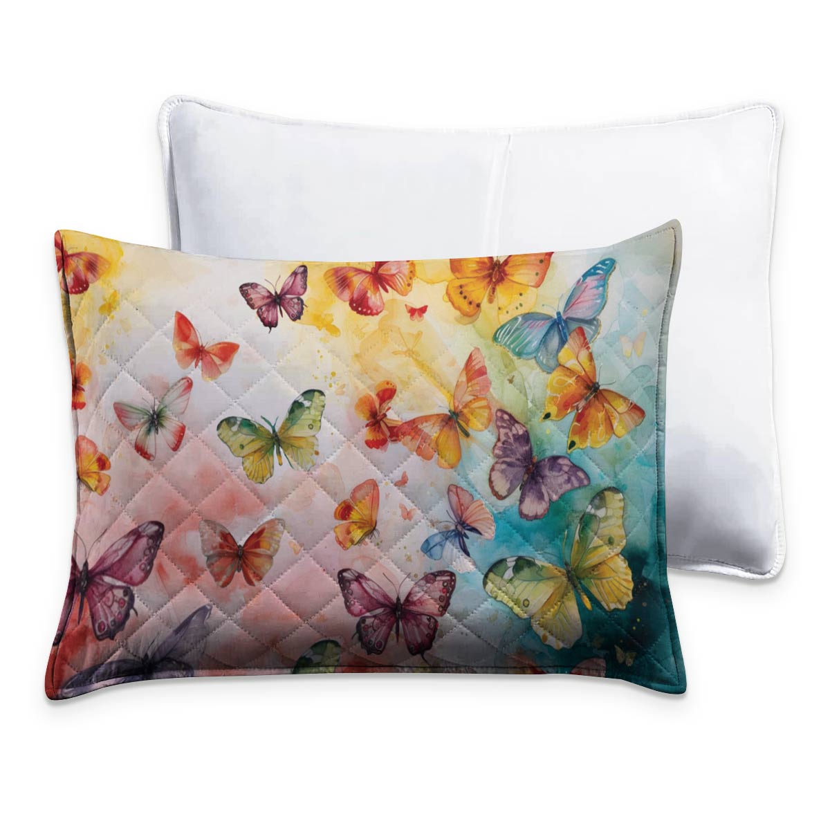 Shineful - All Season Quilt 3-Piece Set Butterfly Colorful