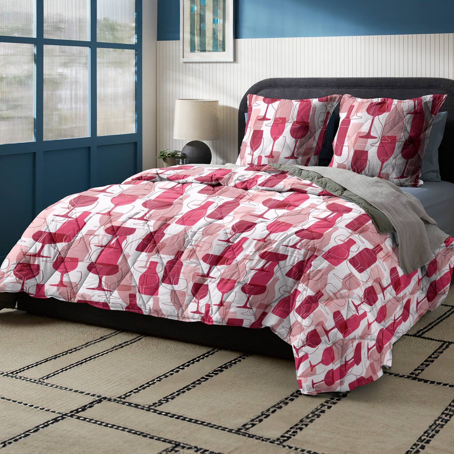 Shineful Wine In My Heart - All Season Quilt 3-Piece Set