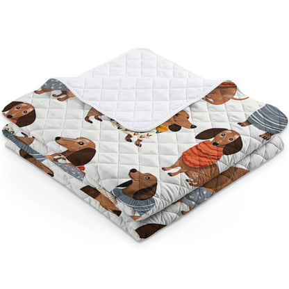 Shineful Quilt 3-Piece Set Cuteness Overload Dachshunds