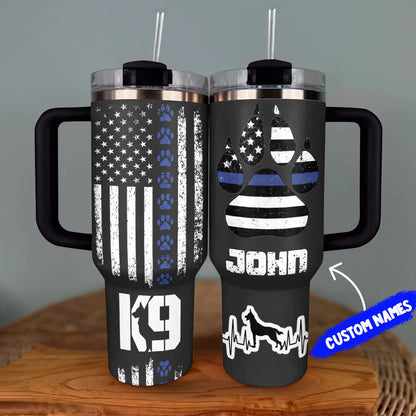 Shineful Tumbler Personalized Police Protect & Serve K9 Tribute