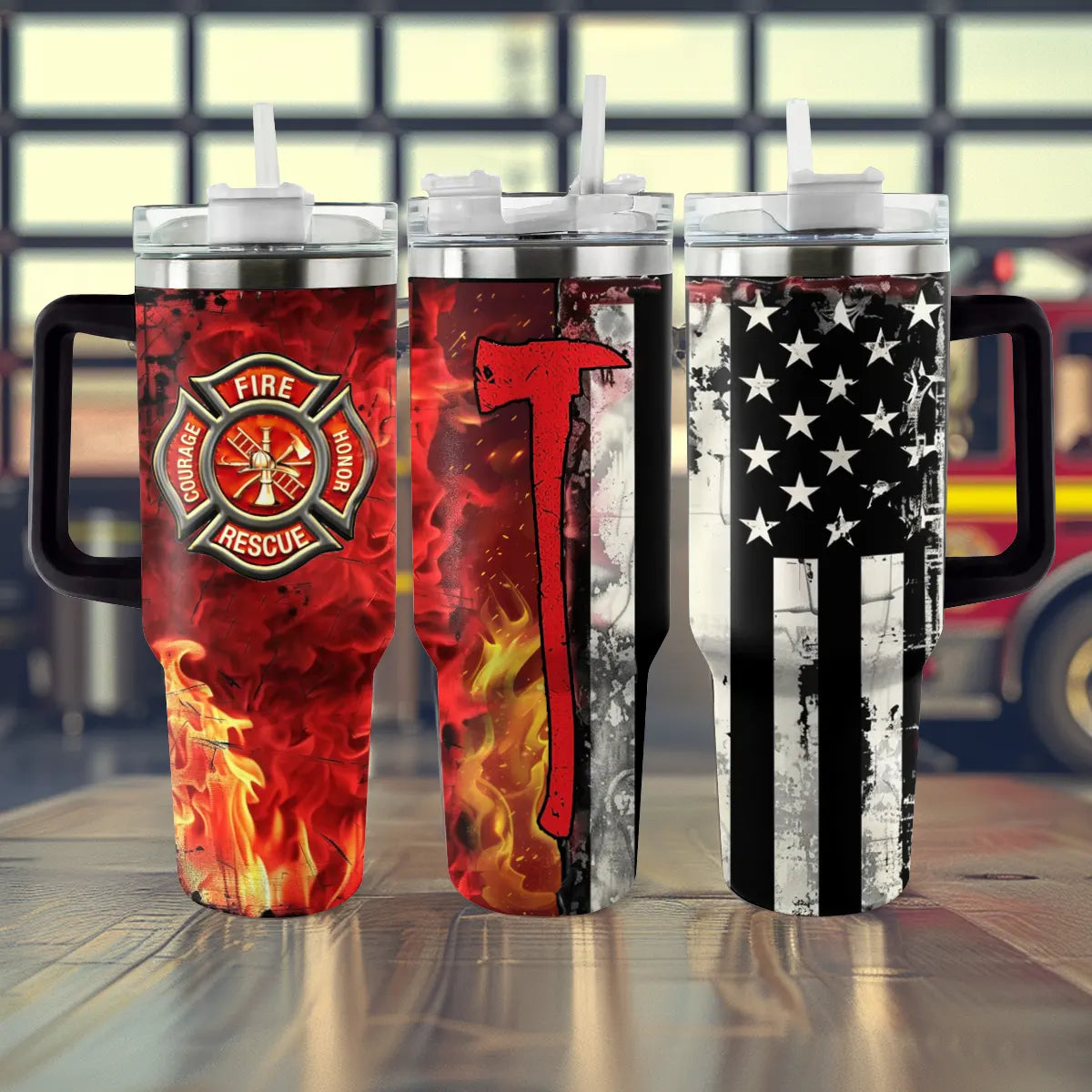 Shineful Glossy Tumbler Firefighter: Blaze of Honor Edition