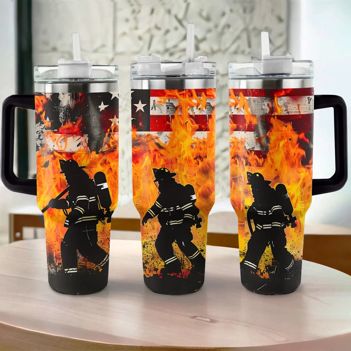 Shineful Tumbler "Brave Hearts" Firefighter