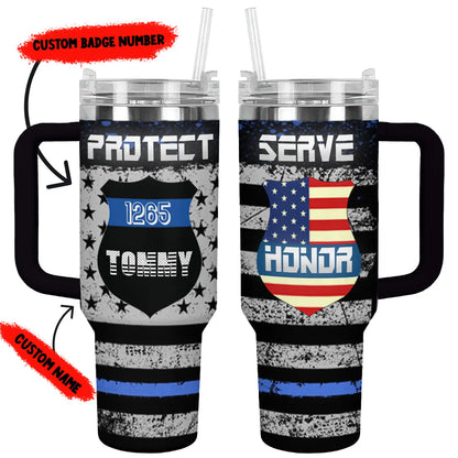 Shineful Tumbler Personalized Police Officer Appreciation