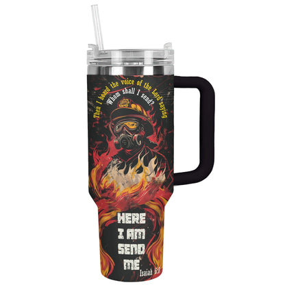 Shineful Tumbler Firefighter Valor In Inferno