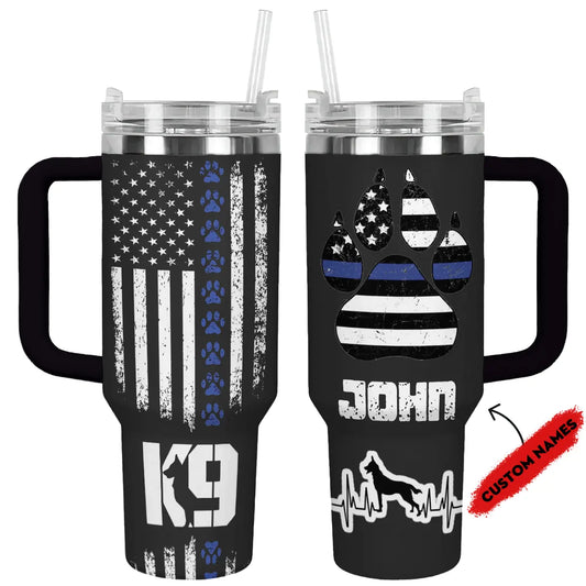 Shineful Tumbler Personalized Police Protect & Serve K9 Tribute