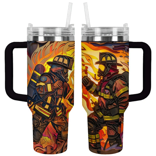 Shineful Tumbler Firefighter : First Responder Flask