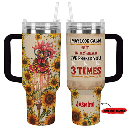 Shineful Tumbler Personalized "Chic Chicken Delight"