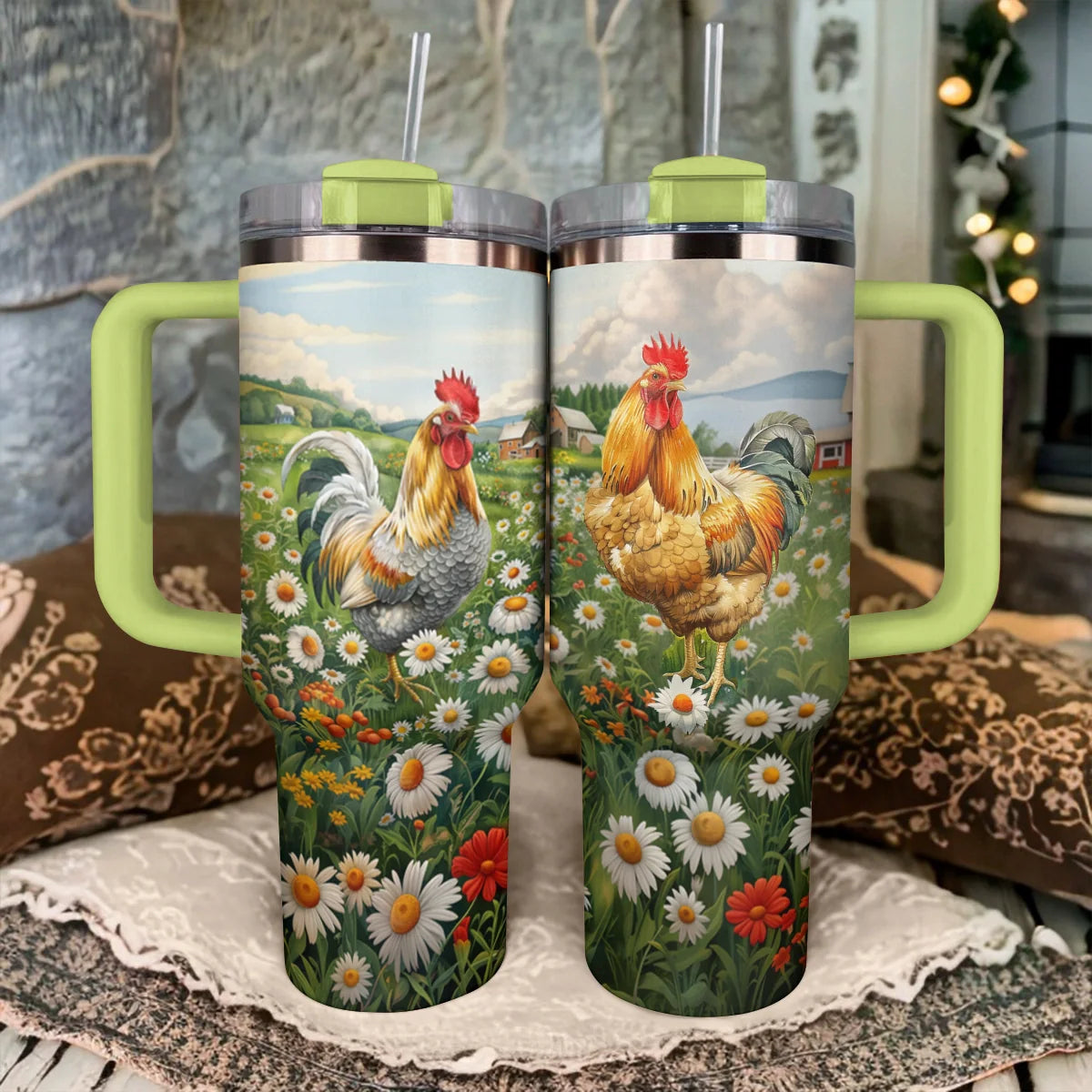 Shineful Tumbler Country Rooster Delight