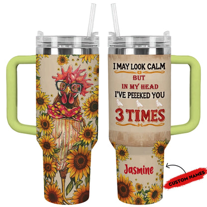 Shineful Tumbler Personalized "Chic Chicken Delight"