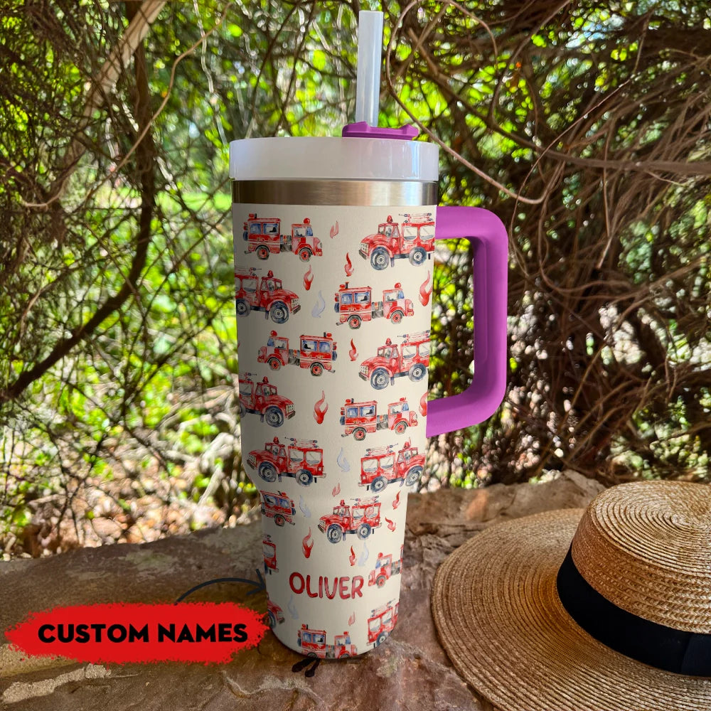 Shineful Tumbler Personalized "Firefighter Hero" Tumbler