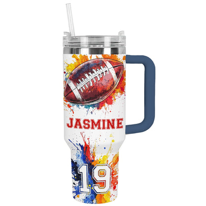 Shineful Tumbler Personalized Football Touchdown