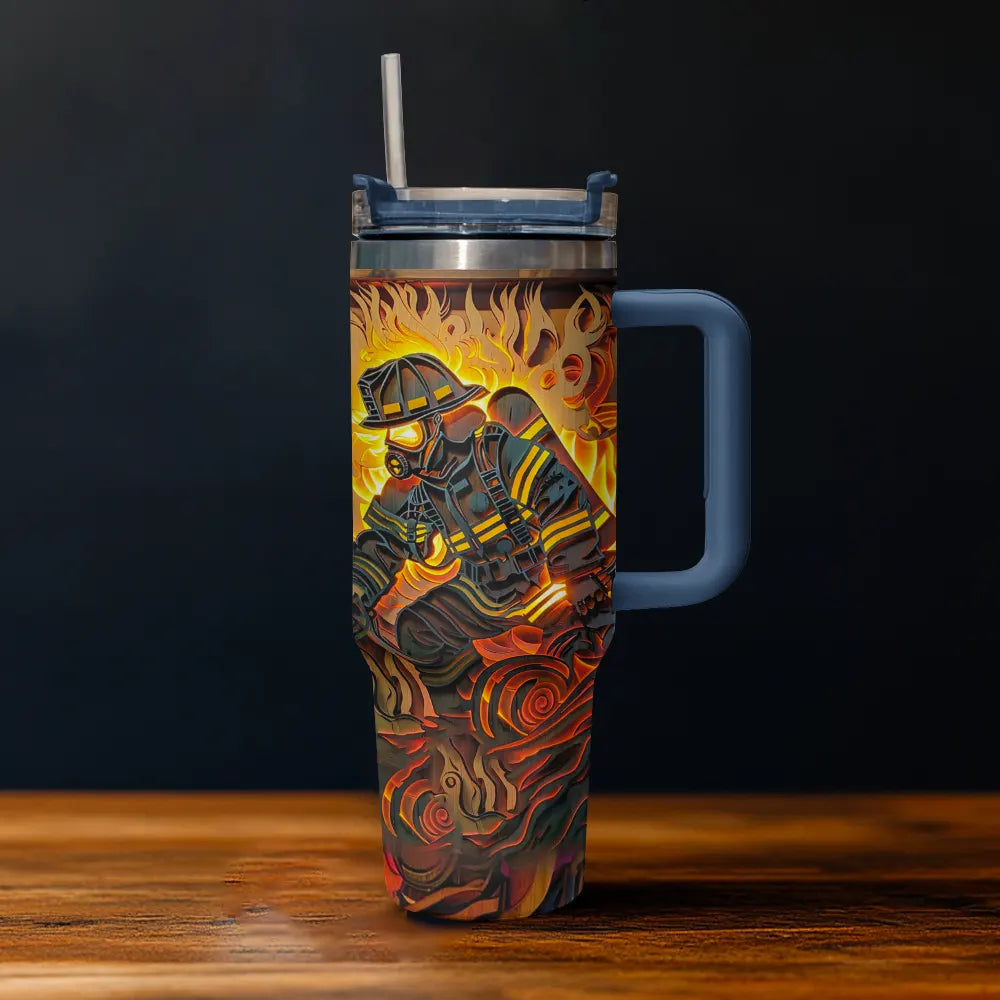 Shineful Tumbler Firefighter: Forged in Fire