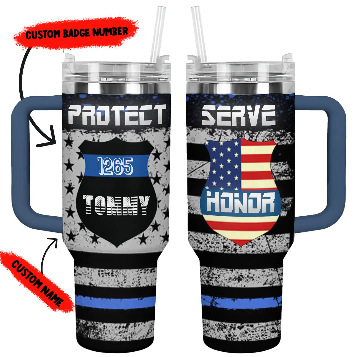 Shineful Tumbler Personalized Police Officer Appreciation