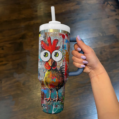 Shineful Tumbler Cluckin' Cute Chicken