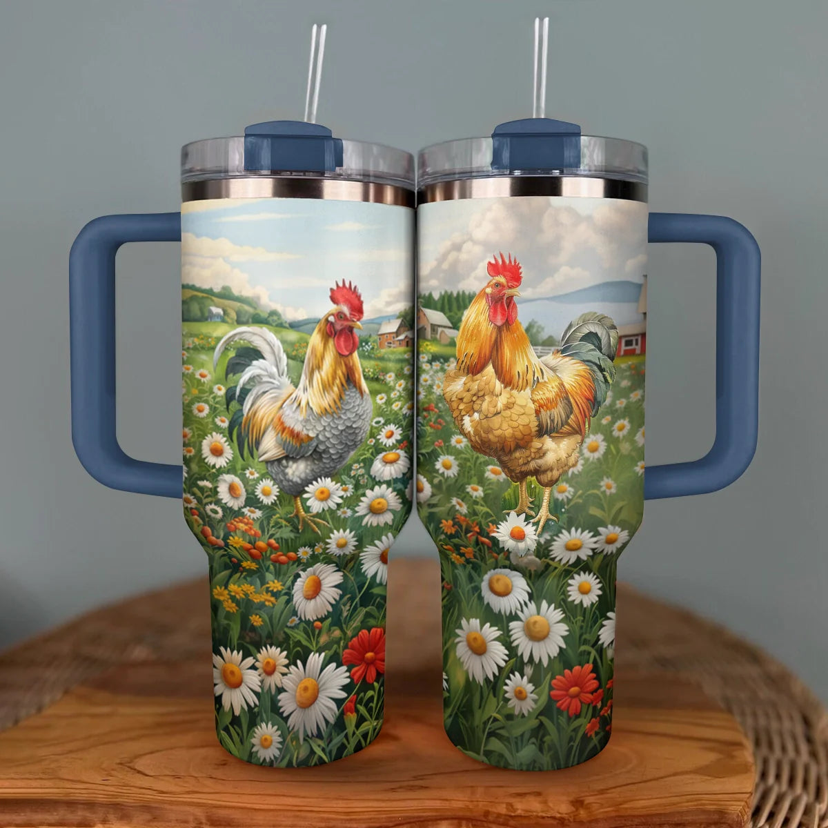 Shineful Tumbler Country Rooster Delight