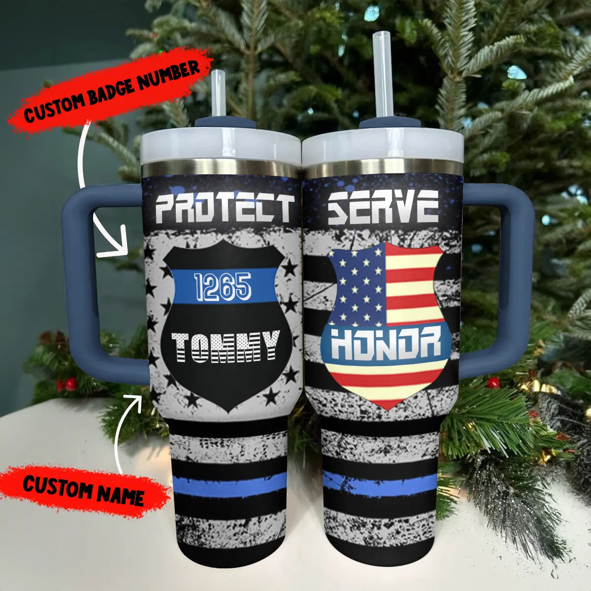 Shineful Tumbler Personalized Police Officer Appreciation