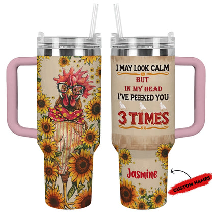 Shineful Tumbler Personalized "Chic Chicken Delight"