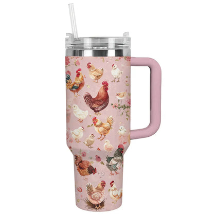 Shineful Tumbler Chicken: Cute Blossom Cluck