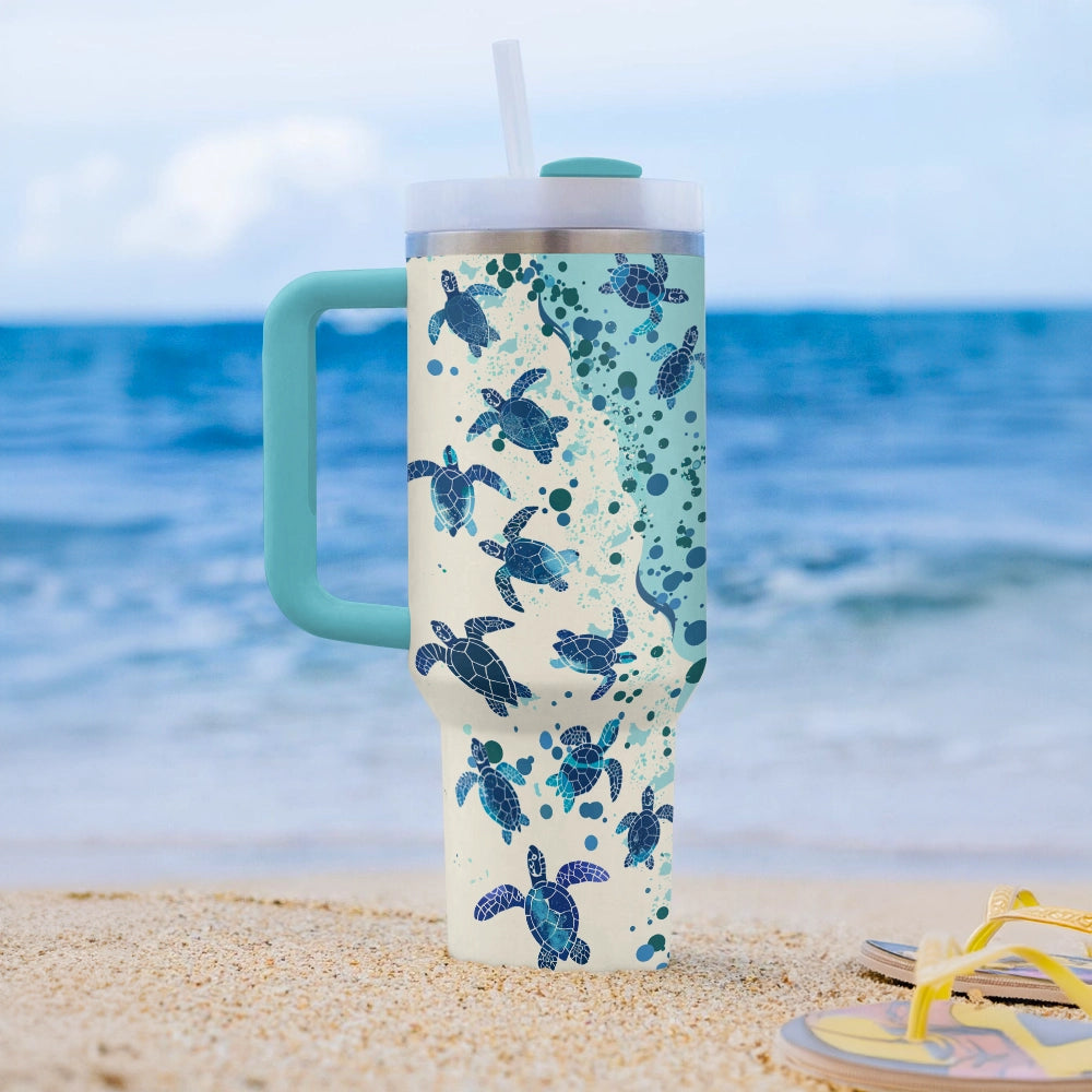 Shineful Tumbler Sea Turtle Tranquility