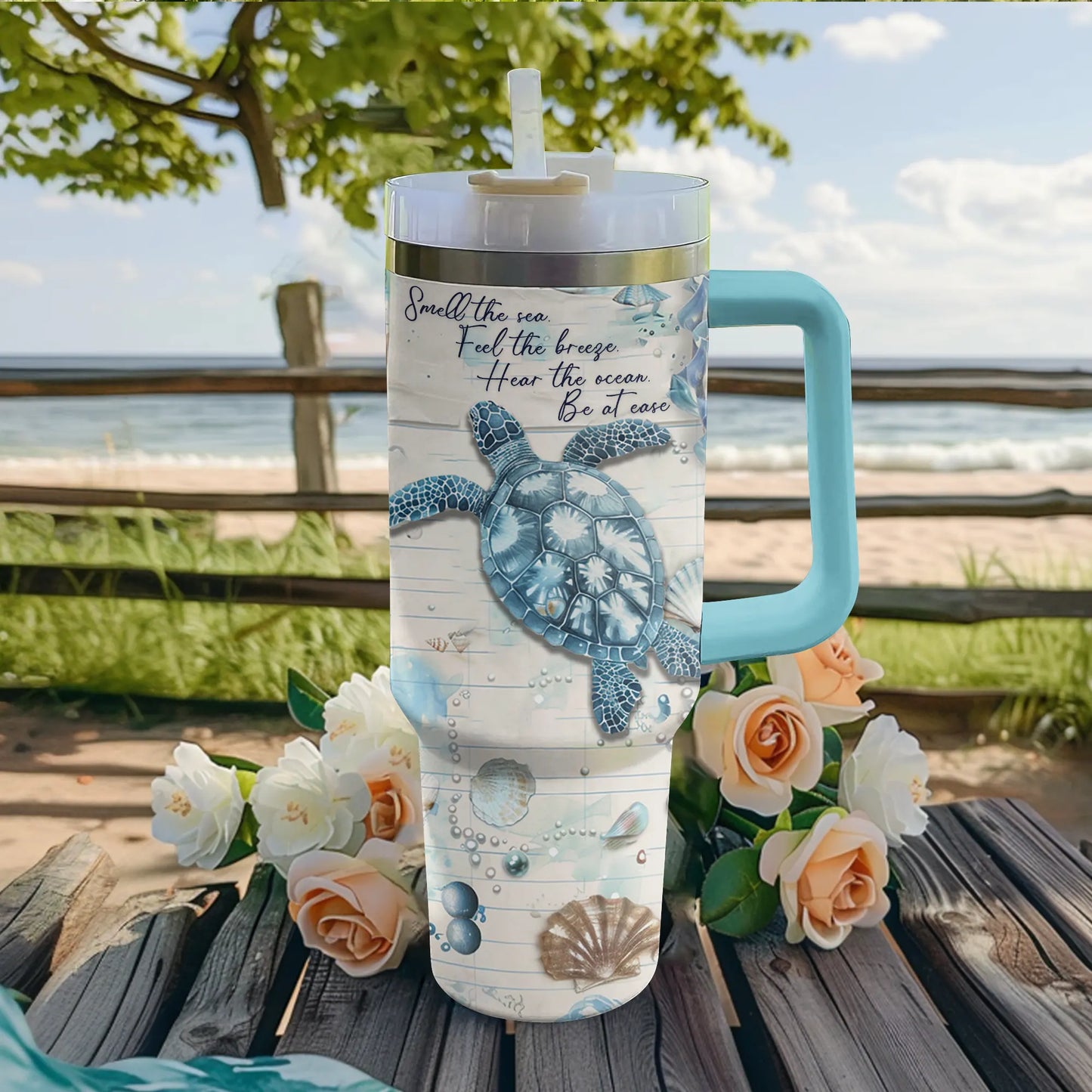 Shineful Tumbler Sea Turtle Breeze Serenity